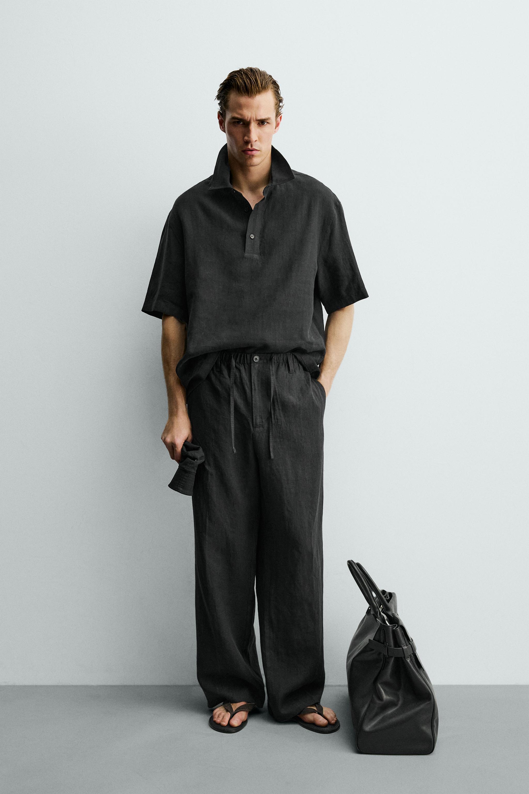 100% LINEN POLO SHIRT